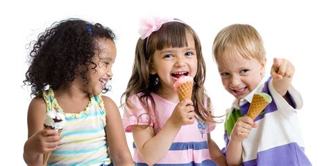 Check spelling or type a new query. happy kids eating ice cream in studio isolated - Parker Chase