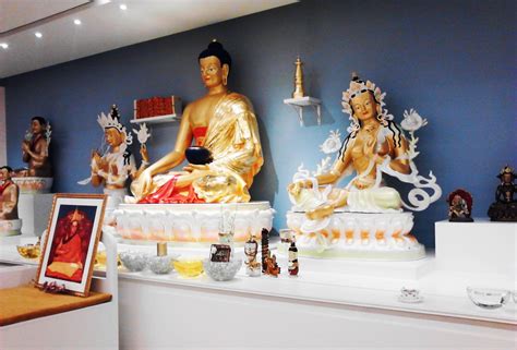 Statues Of Buddha In Different Forms At The Kadampa Meditation Center