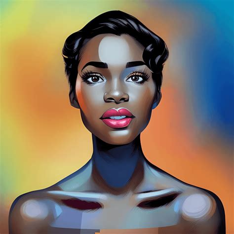 Beautiful African American Woman Graphic · Creative Fabrica
