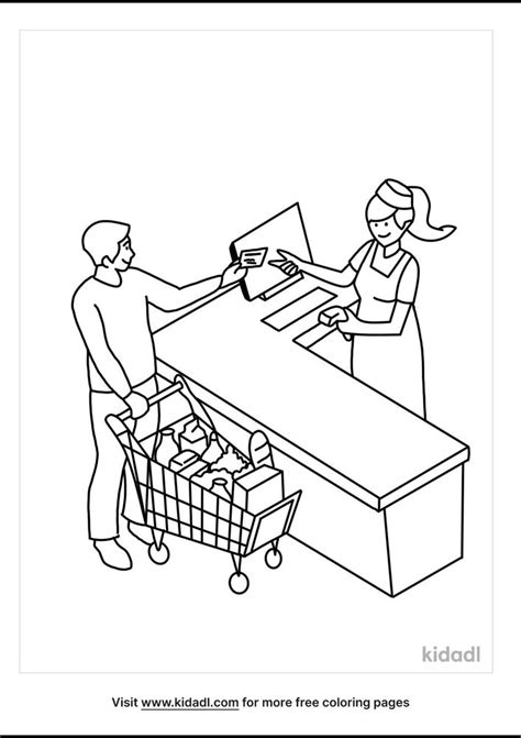 Store Coloring Page. Free Buildings Coloring Page - Coloring Home