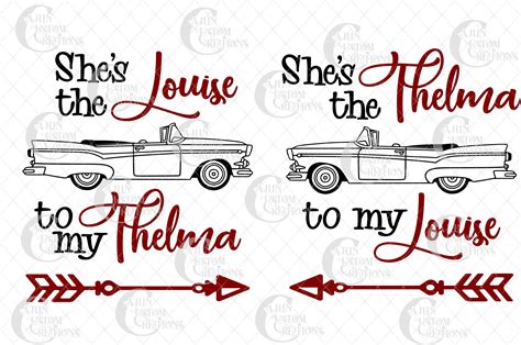 Matching Best Friend Shirt Design Thelma And Louise Svg Etsy