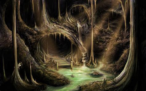 Fantasy Cave Hd Wallpaper By Sebastian Luca