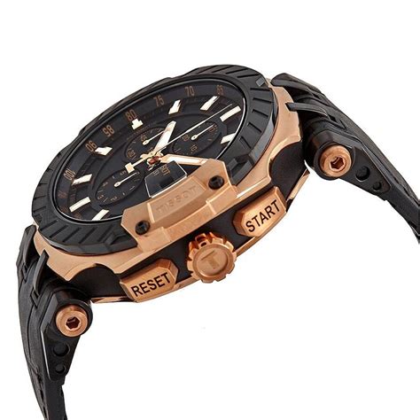 tissot t115 427 37 051 01 men s t sport t race automatic chronograph black rubber strap watch