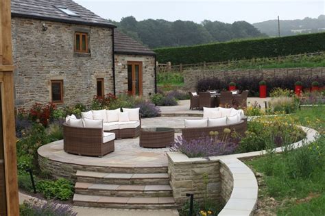 In garden design, feng shui uses color, sound, light, water, plants and structures to achieve balance between contrasting elements and thus create a harmonious flow of energy externally and. Feng Shui Garden - Country - Patio - Other - by Bestall ...