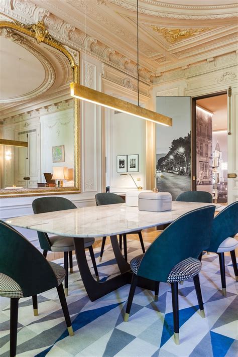 An Intricate Luxury Apartment In The City Of Lights Dining Room