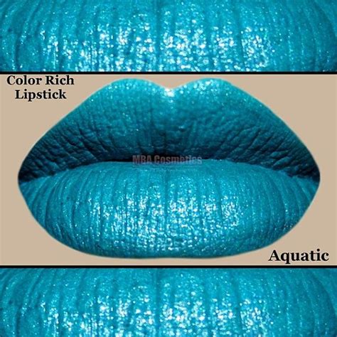 Turquoise Color Rich Lipstick Aquatic Etsy Lipstick Liquid Lip