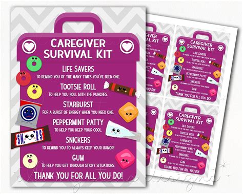 Caregiver Ts Survival Kit Ts Employee Appreciation Ts