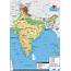 India Physical Map  Graphic Education