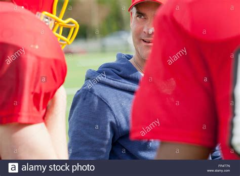 Coach Talking To Football Players Hi Res Stock Photography And Images