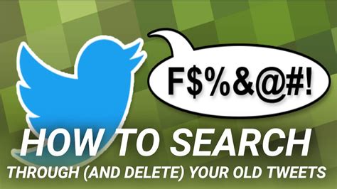Does anyone know what's happening? How To Search Through (And Delete) Your Old Tweets - YouTube