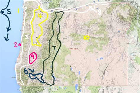 Map Of Southern Oregon And Northern California Maping Resources