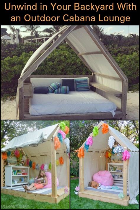 Unwind In Your Backyard With A Cozy Diy Outdoor Cabana Lounge Diy