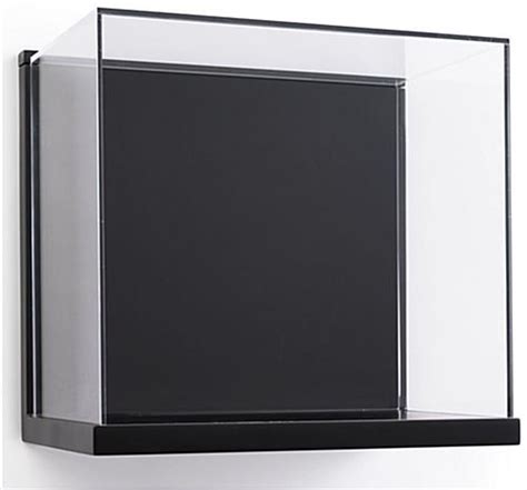 wall mount acrylic shadow box display 15 5 w x 14 5 h x 10 d