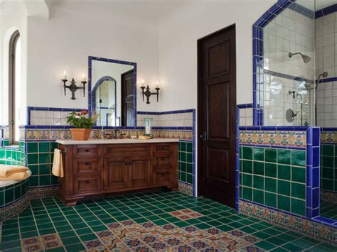 In addition we offer all kinds of bathroom ask our interior designers about the selection of high quality elegant bathrooms and custom style that. Pebble Beach Spanish Revival - Mediterranean - Bathroom ...