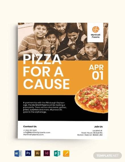 Pizza Fundraiser Flyer Template Free Printable Templates
