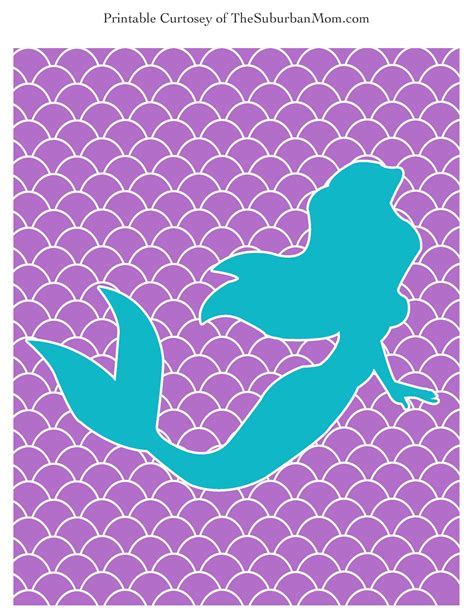 Free Mermaid Birthday Printables Printable Templates