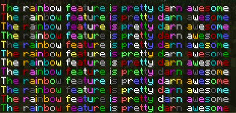 Minecraft Color Code Generator Chat Rainbow Gilitsilicon