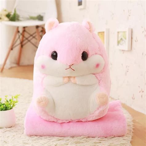 Cute Hamster Plush With Blanket Kawaii Toys Kawaii Cute Cute Hamsters