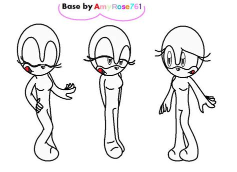 Female Sonic Bases By Amyrose761 On Deviantart