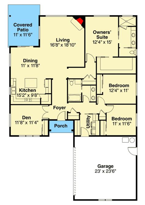 One Story Home Floor Plans Floorplansclick