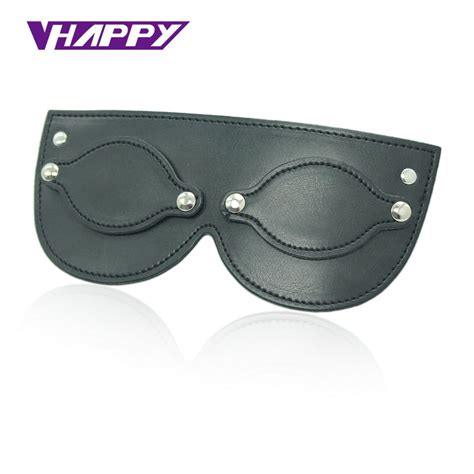 Black And Red Leather Separable Eye Patch Blindfold Flirt Sex Toys Sexy Eye Patches Sex Products