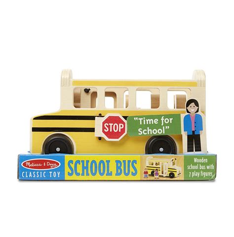 Melissa And Doug Wooden Classic School Bus Cullens Babyland And Playland
