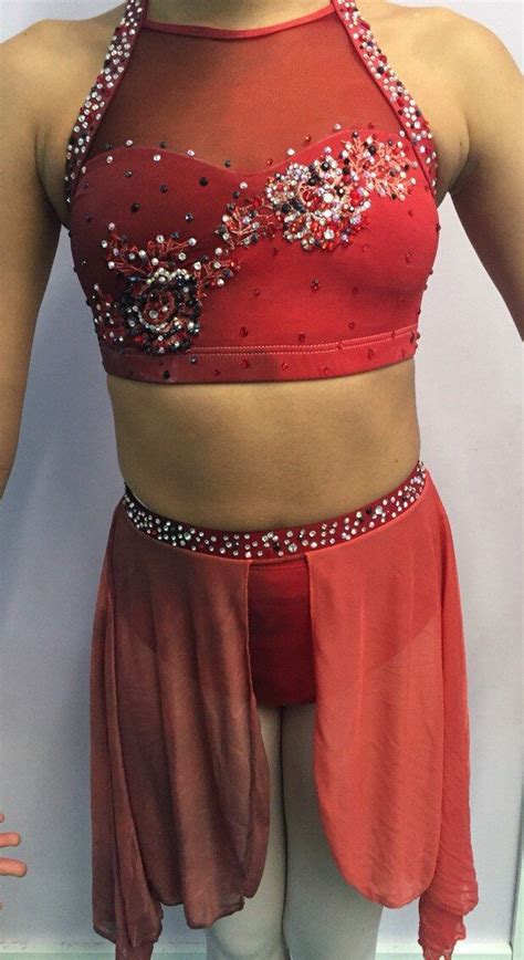 Pin By Kaleena On Dance Contemporary Dance Costumes Red Dance Costumes Dance Costumes