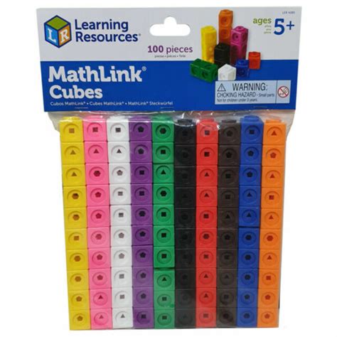 Mathematics And Counting Learning Resources Ler4285 Mathlink Cubes 100