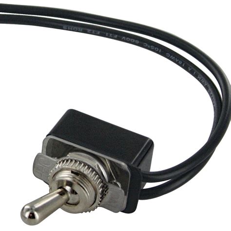 Spst Toggle Switch With Two 6 Inch Wire Leads Onoff Bulk Elecdirect