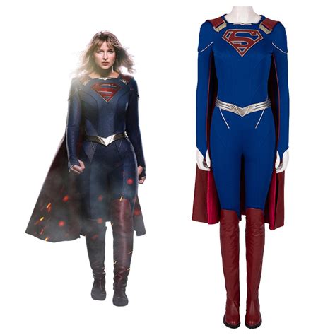 Supergirl Cosplay Costume Fancy Halloween Party Costumes Supergirl Season Kara Zor El Outfit