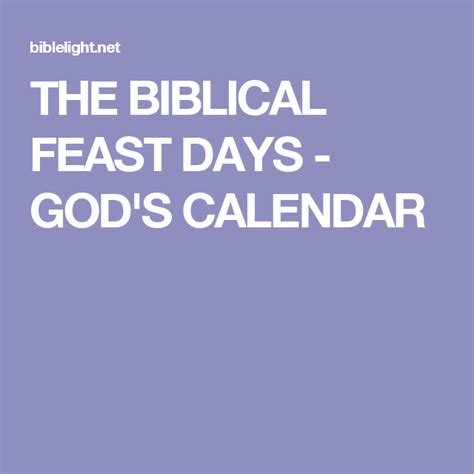 The Biblical Feast Days Gods Calendar Feast Feast Of Tabernacles