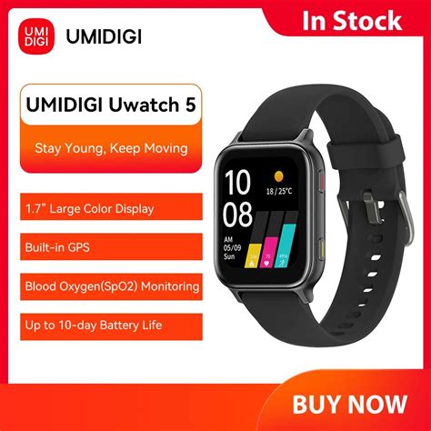 Umidigi Uwatch 5 Bluetooth Smart Watch Gps 5atm Waterproof Smartwatch