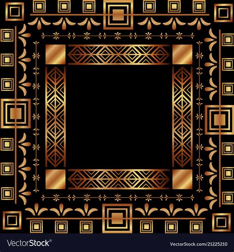 Art Deco Frames And Borders Royalty Free Vector Image