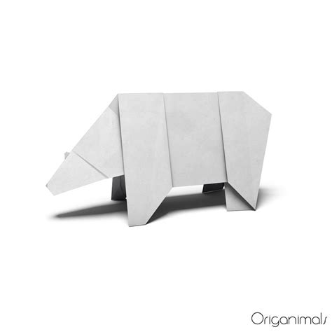 Polar Bear Origami Printable Design And Instructions Etsy