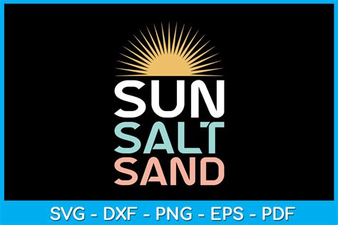 Sun Salt Sand Summer Vacation Svg Shirt Grafik Von Trendycreative