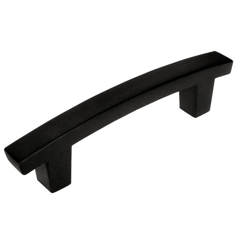 Cosmas 5236fb Flat Black Contemporary Arch Cabinet Pull Cosmas