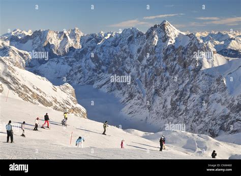 Zugspitze Winter Ski Resort Germany Bavaria Stock Photo 47880616