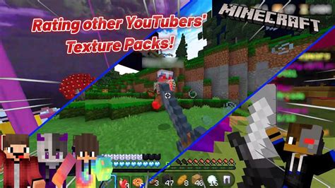 Rating Other Minecraft Youtubers Texture Packs Youtube