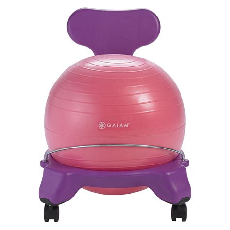 Gaiam Kids Balance Ball Chair Purplepink