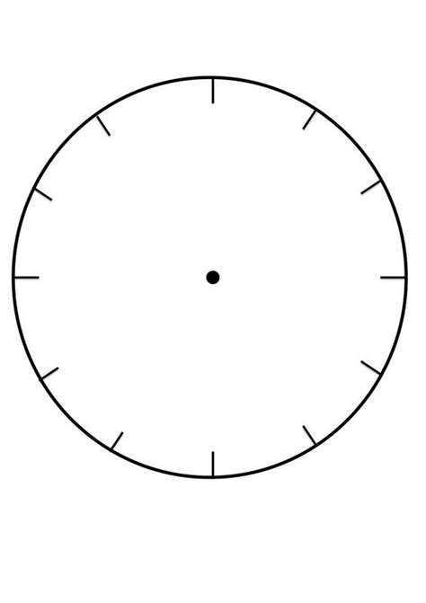 Clock Faces For Use In Learning To Tell The Time Blank Clock Blank