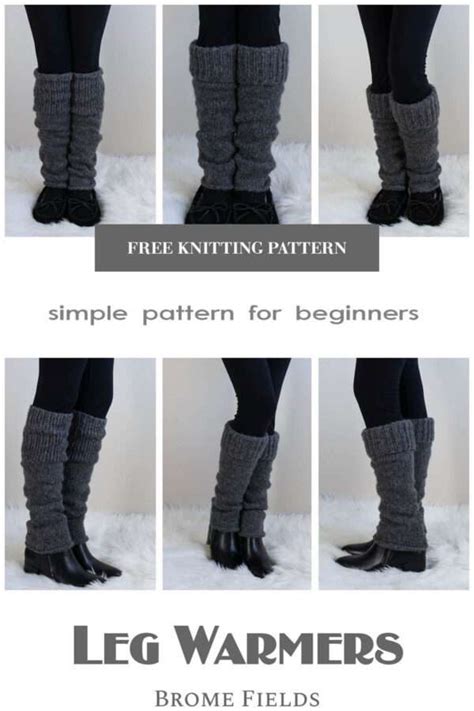 Fuzzy Leg Warmers Knitting Pattern Brome Fields