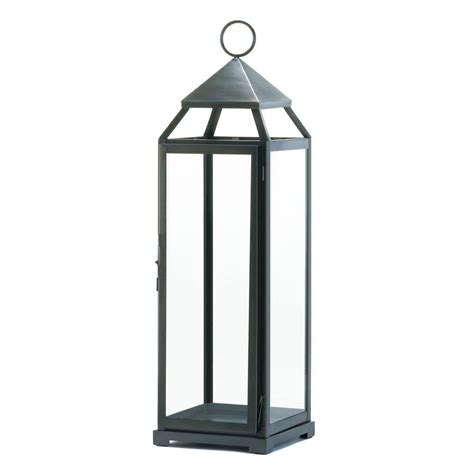 Hanging Lanterns Silver Extra Tall Metal Decorative Floor Patio