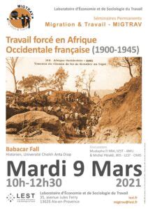 We did not find results for: CONF : Séminaire MIGTRAV « Travail forcé en Afrique ...