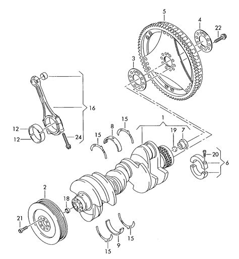 Audi RS6 qu. (2008 - 2011) - conrod. bearings. crankshaft. > VAG ETKA