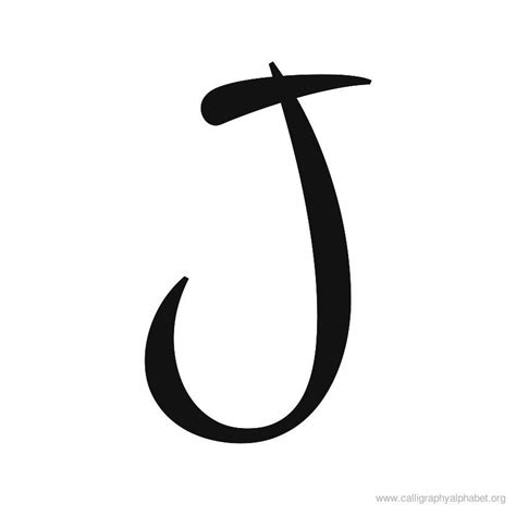 Alphabet J Calligraphy Sample Styles Calligraphy Alphabet Letter J