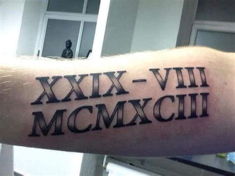 More roman numeral tattoo ideas. Roman Numeral Tattoos for Men | Roman numeral tattoos ...
