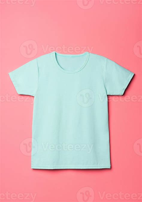 Blank Cyan Shirt Mock Up Template 2871156 Stock Photo At Vecteezy