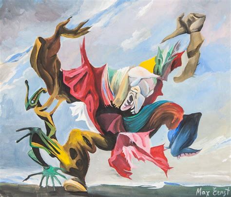 Max Ernst German Surrealist Oil On Paper For Auction At On June