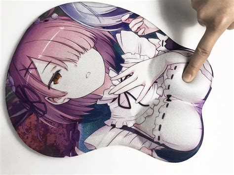 Custom Printed 3d Ergonomic Boobs Mousepad Soft Silica Gel Anime Mouse Pad Wrist Rest Breast