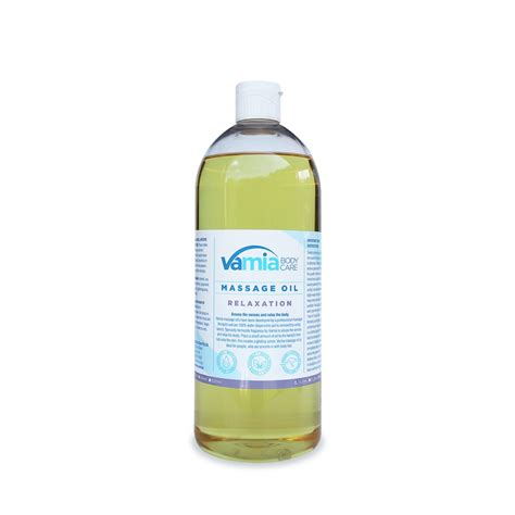 Relaxation Massage Oil 1 Litre Vamia Body Care